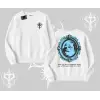 Çerçeveli Kedi Baskılı Biskilet Sweatshirt