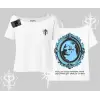Çerçeveli Kedi Baskılı Kayık Yaka Tshirt