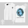 Çerçeveli Kedi Baskılı Kolsuz Tshirt