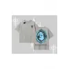 Çerçeveli Kedi Baskılı Oversize Tshirt