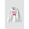 Cherry Gang Baskılı Oversize Unisex Beyaz