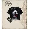 CHROME SKULL Kadın Crop Tişört