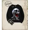 CHROME SKULL Oversize Unisex Bisiklet Yaka Sweatshirt