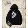 CHROME SKULL  Oversize Unisex Kapşonlu Sweatshirt