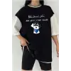 Çift Renk HAV Baskılı Unisex Tshirt