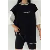 Çift Renk MİNİMAL BROOKLYN USA Baskılı Unisex Tshirt