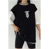 Çift Renk TB Baskılı Unisex Tshirt