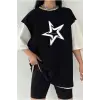 Çift Renk YILDIZ 2 Baskılı Unisex Tshirt