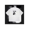 Cigarette After Baskılı Oversize Unisex Pamuklu Nefes Alan Kalın Kumaşlı