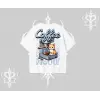Coffee Meow Kahve Temalı Kedi Arka Baskılı Oversize Tshirt