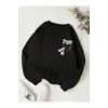 Coke serisi Koala Print Thermal Lined Sweatshirt