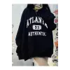 Coke serisi Letter Graphic Drop Shoulder Pullover
