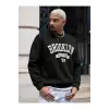 Coko serisi Manfinity Sporsity Letter Graphic Drop Shoulder Sweatshirt