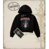 CONQUER Kadın Crop Kapşonlu Sweatshirt