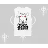 Cool Meow Yazılı Sevimli Kedi Arka Baskılı Kolsuz Tshirt