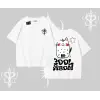 Cool Meow Yazılı Sevimli Kedi Arka Baskılı Oversize Tshirt