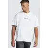 Crash Man African Erkek Beyaz Oversize Tshirt