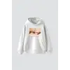 Creation of Adam Baskılı Oversize Unisex Beyaz