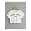 Crop CKOD-232913 Harf Grafikli Kırpma
