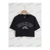 Crop CKOD-232913 Harf Grafikli Kırpma