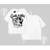 Cute Kitten Yazılı Sevimli Kedi Baskılı Oversize Tshirt