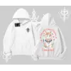 Cute Princess Kedi Tasarımlı Arka Baskılı Kapşonlu Sweatshirt