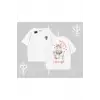 Cute Princess Kedi Tasarımlı Arka Baskılı Oversize Tshirt