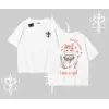 Cute Princess Kedi Tasarımlı Arka Baskılı Oversize Tshirt