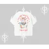 Cute Princess Kedi Tasarımlı Arka Baskılı Oversize Tshirt