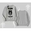 Cuteness Overload Kedi Baskılı Biskilet Sweatshirt