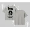 Cuteness Overload Kedi Baskılı Oversize Tshirt