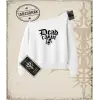 DEAD CALM Kadın Kayık Yaka Sweatshirt
