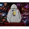 Deidara Naruto Anime Karakteri Oversize Unisex Kapşonlu Sweatshirt Beyaz
