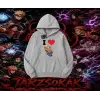 Deidara Naruto Anime Karakteri Oversize Unisex Kapşonlu Sweatshirt Beyaz
