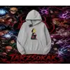 Deidara Naruto Anime Karakteri Oversize Unisex Kapşonlu Sweatshirt Beyaz