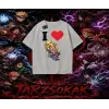 Deidara Naruto Anime Karakteri Oversize Unisex Tişört Beyaz