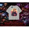 Deidara Naruto Anime Karakteri Oversize Unisex Tişört Beyaz