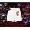 Deidara Naruto Anime Karakteri Unisex Şort Beyaz