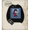 Demon Slayer Anime Baskılı Oversize Unisex Bisiklet Yaka Sweatshirt