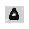 Detective Kitten Kedi Baskılı Biskilet Sweatshirt