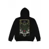 Devil Siyah Oversize Unisex Kapüşonlu Sweatshirt Hoodie