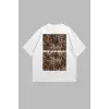 Dİmension Baskılı Leopar Desenli 24/1 Oversize Unisex Siyah