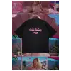 Directed By Greta Gerwig Baskılı Oversize Unisex Pamuklu Nefes Alan Kalın Kumaşlı