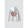 Disco Vibes Only Baskılı Oversize Unisex Beyaz