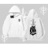DJ Kedi Baskılı Müzik Temalı Kapşonlu Sweatshirt