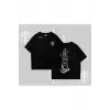 DJ Kedi Baskılı Müzik Temalı Oversize Tshirt