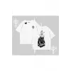 DJ Kedi Baskılı Müzik Temalı Oversize Tshirt