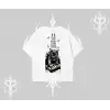 DJ Kedi Baskılı Müzik Temalı Oversize Tshirt