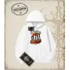 DOMINO Oversize Unisex Kapşonlu Sweatshirt