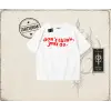 Dont Think Just Do Oversize Unisex Tişört Beyaz